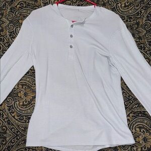 Lululemon Athletica White Long Sleeve Tee